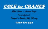 Cole For Cranes